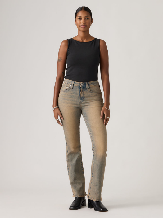 Blugi Albi/Albastri/Neagri 725 Bootcut Femei [3]