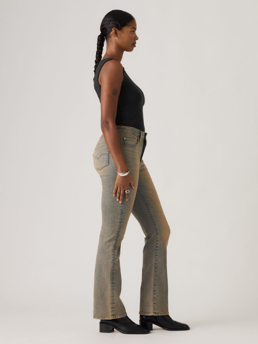 Blugi Albi/Albastri/Neagri 725 Bootcut Femei [2]