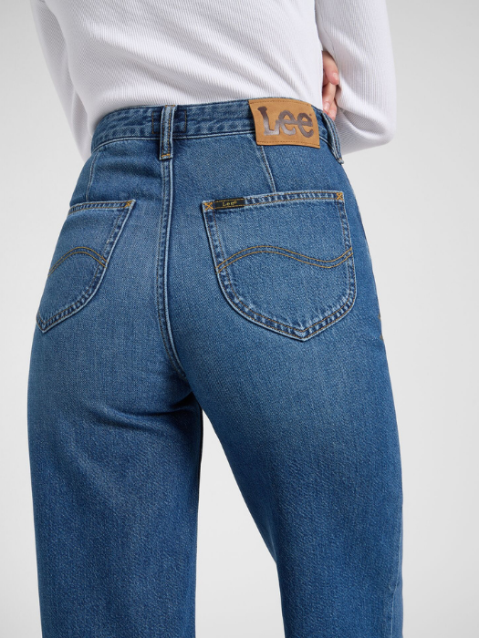 Blugi Albastri STELLA High Waist Wide Leg Femei [5]