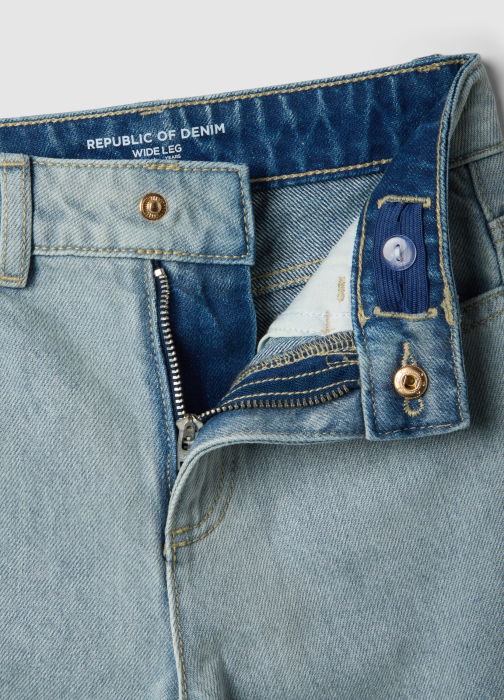 Blugi Light Blue Fete 3-10 Ani [3]