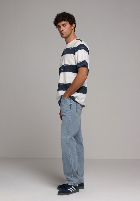 Blugi Albastri 045 DAVID Regular Barbati [2]