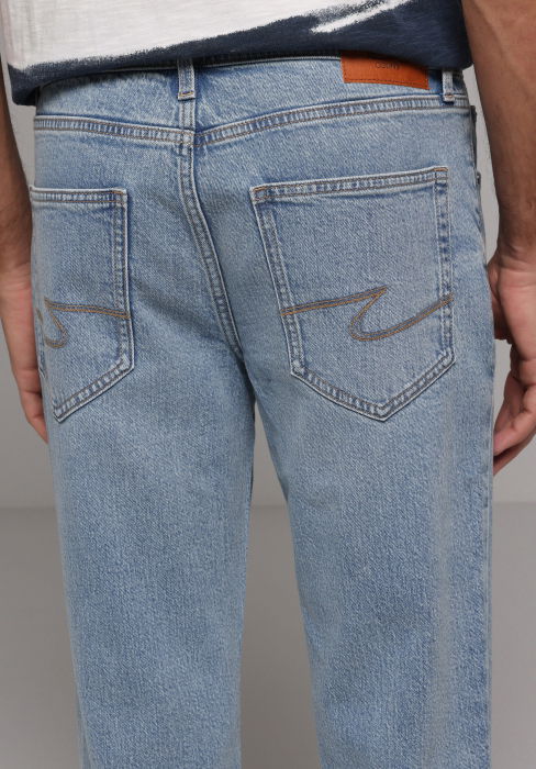 Blugi Albastri 045 DAVID Regular Barbati [6]