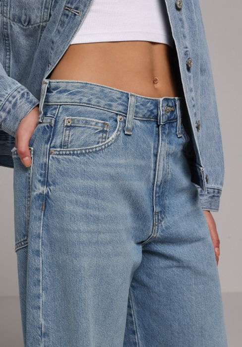 Женские Джинсы Синие 858 LENORA Baggy [5]