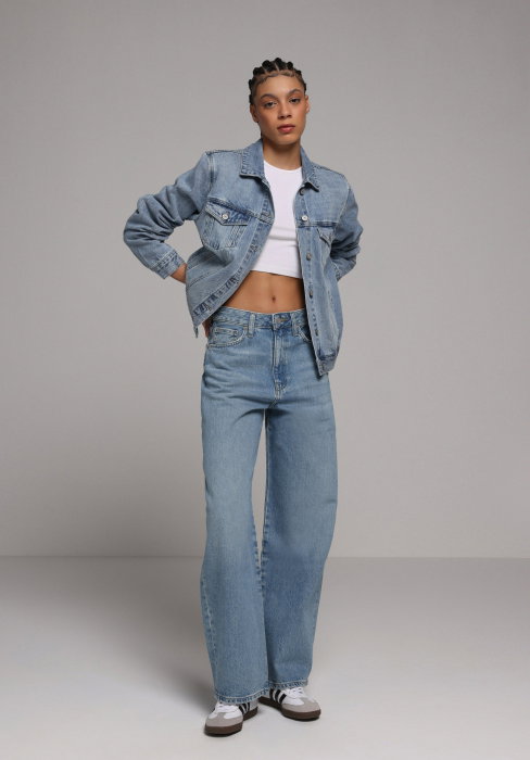 Blugi Albastri 858 LENORA Baggy Femei [3]