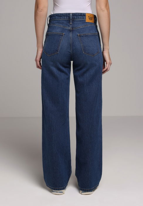 Женские Джинсы Синие 970 BERRY Wide Leg [2]