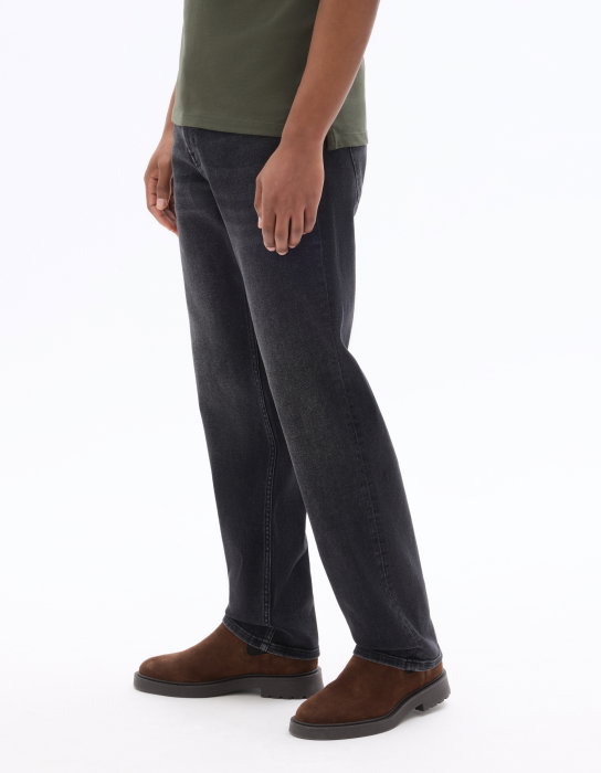 Blugi Negri Straight Barbati [3]