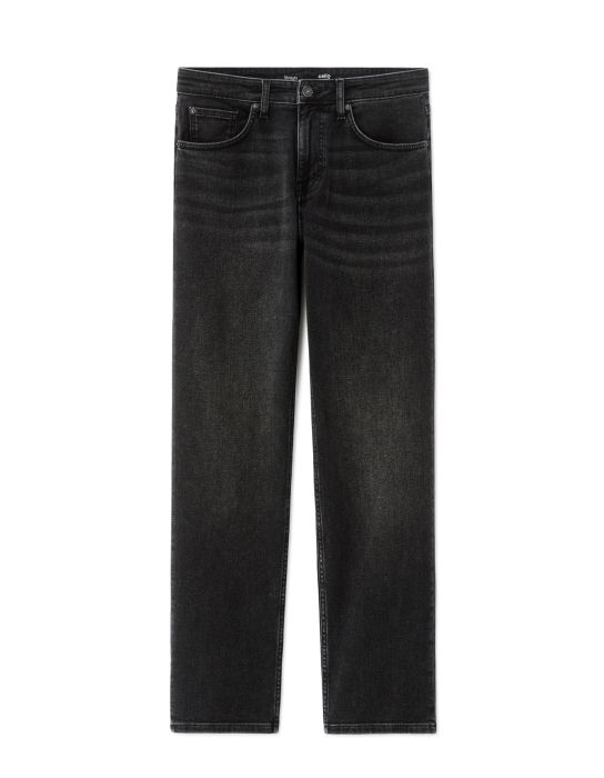 Blugi Negri Straight Barbati [6]