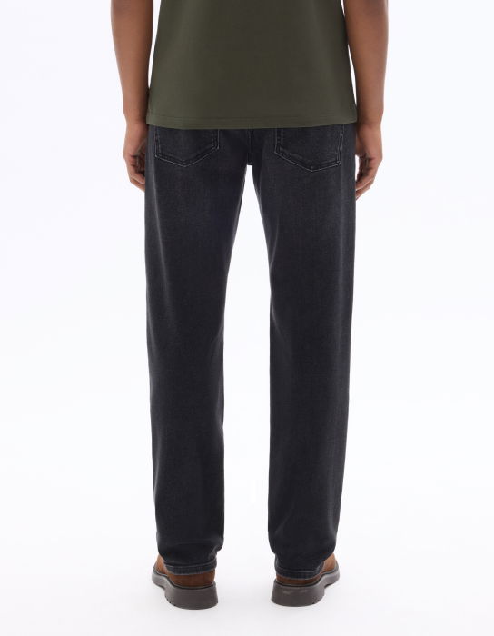 Blugi Negri Straight Barbati [2]