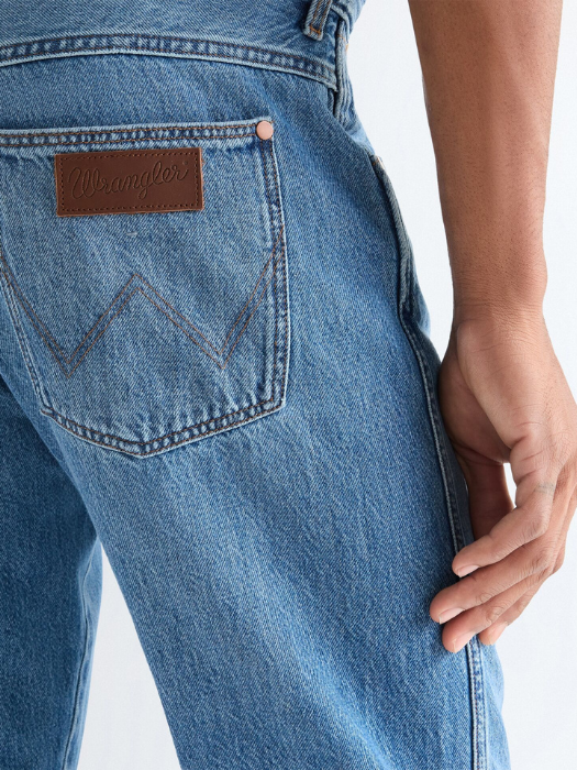 Blugi Albastri FRONTIER Relaxed Straight Barbati [5]