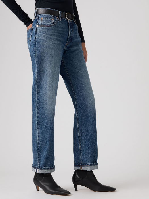 Blugi Albastri 501 90 Straight Femei [4]