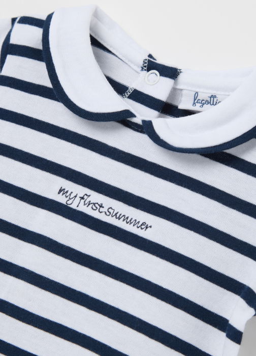 Body Maneca Lunga Pageant Blue Baieti 0-9 Luni [3]