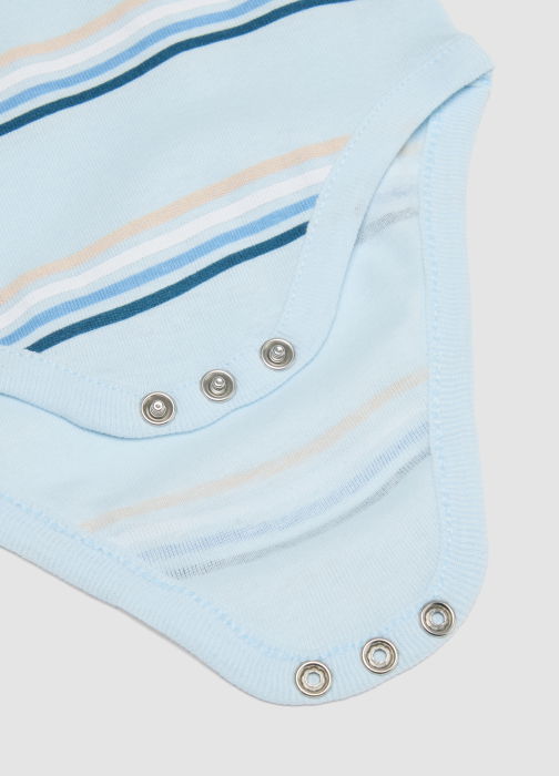 Body Maneca Scurta Delicate Blue Baieti 0-9 Luni [4]