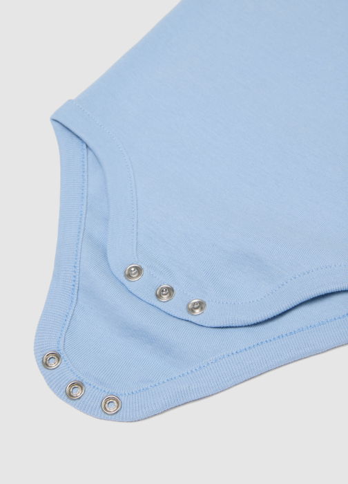 Body Maneca Scurta Soft Chambray Baieti 0-9 Luni [4]