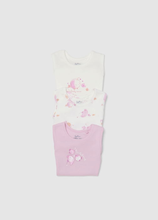 Body Maneca Scurta Winsome Orchid Fete 0-9 Luni [3]