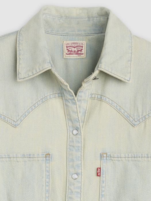 Camasa Albastra Relaxed Femei [5]