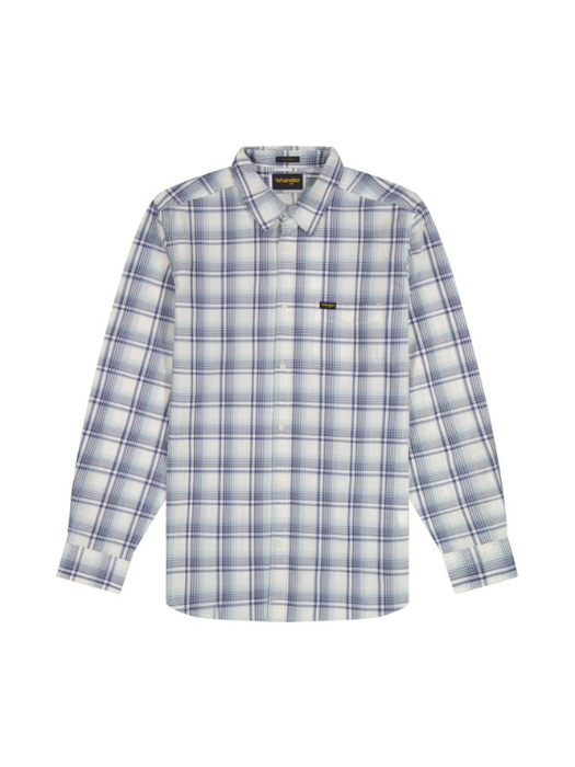 Мужская Рубашка Белая/Синяя Regular [6]