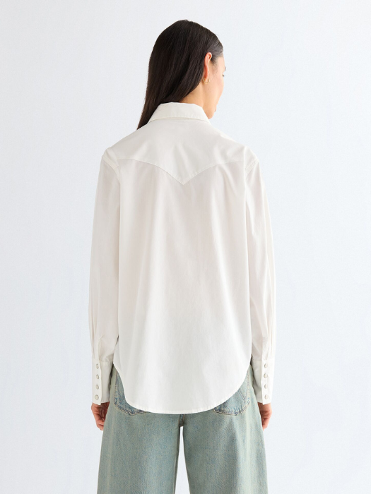 Женская Рубашка Белая Regular [3]