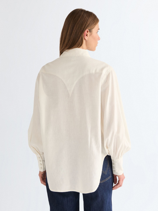 Женская Рубашка Белая Relaxed [3]