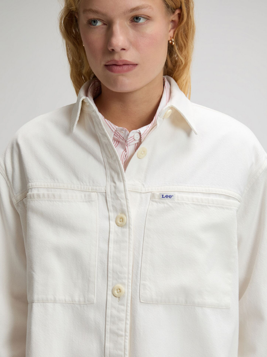 Camasa Alba Relaxed Femei [2]