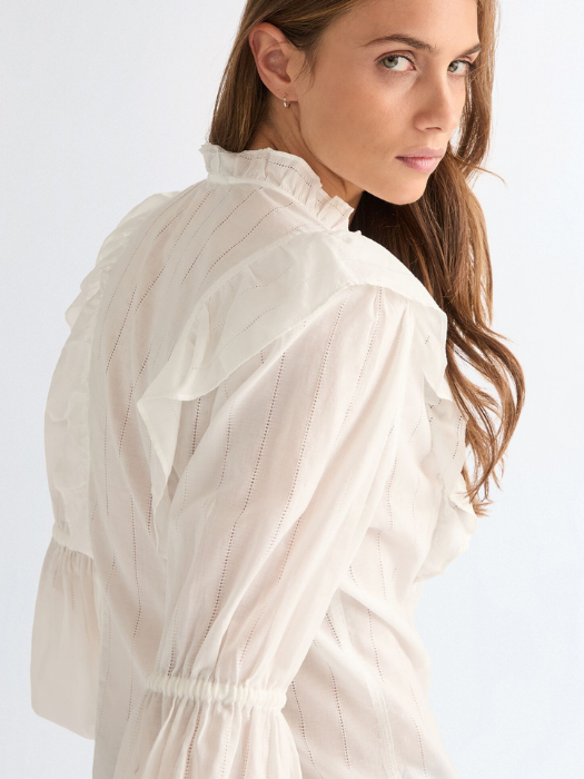 Женская Рубашка Белая Slim [5]