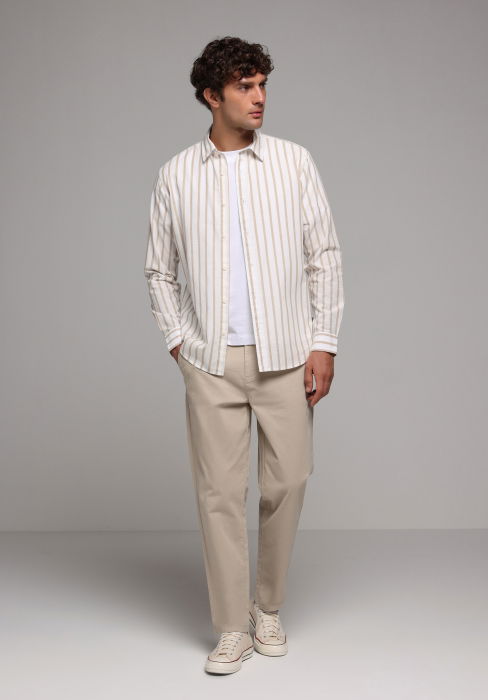 Camasa Bej Regular Barbati [3]