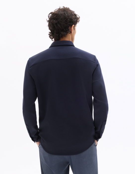 Мужская Рубашка Синяя  [3]