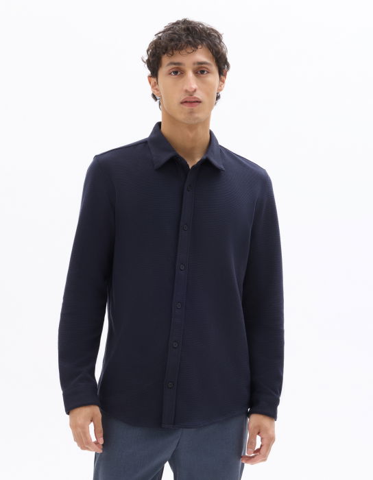 Мужская Рубашка Синяя  [2]