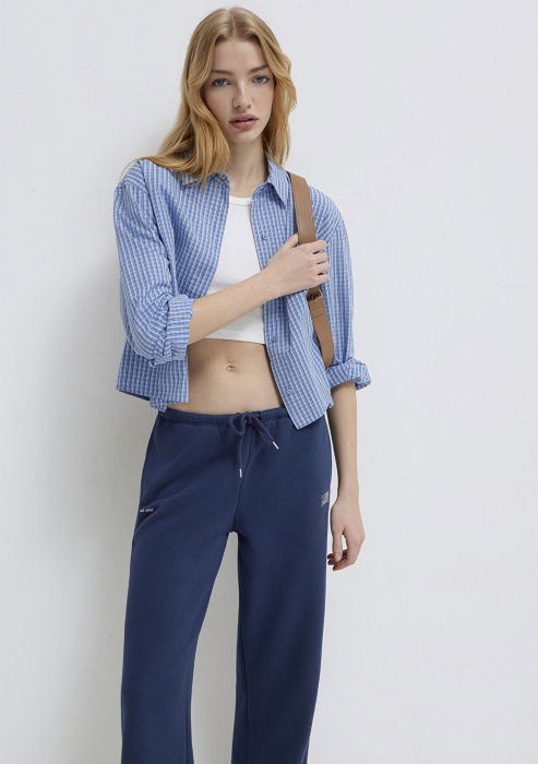 Женская Рубашка Синяя  [2]