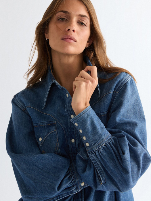 Camasa Blue Relaxed Femei [2]