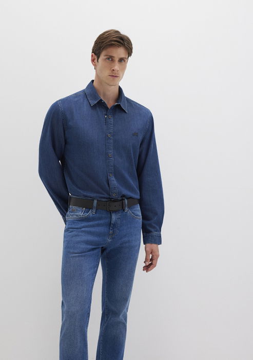 Camasa Navy Slim Barbati [2]