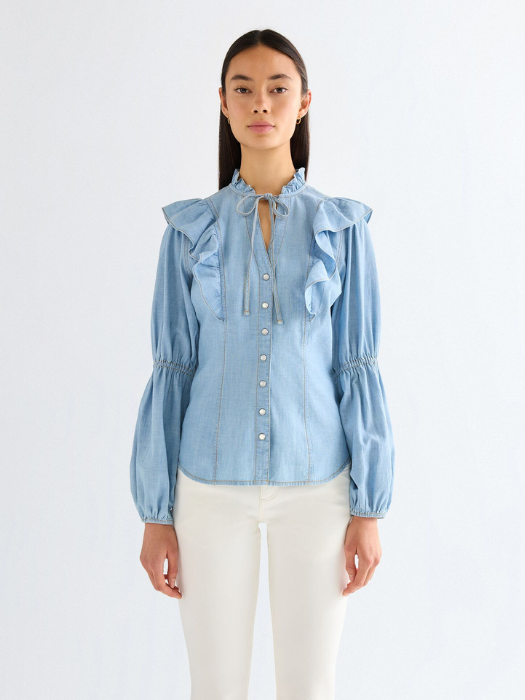 Camasa Blue Slim Femei [3]