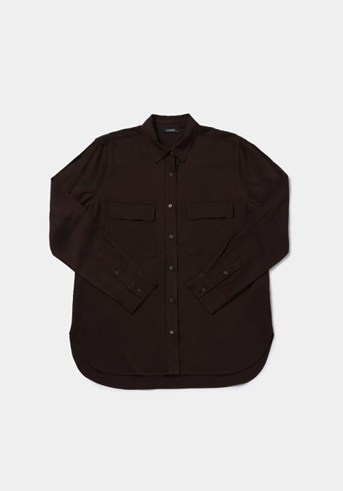 Женская Рубашка Коричневая [5]