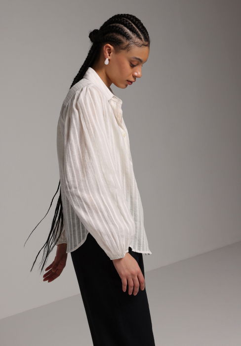 Женская Рубашка Кремовая  [2]