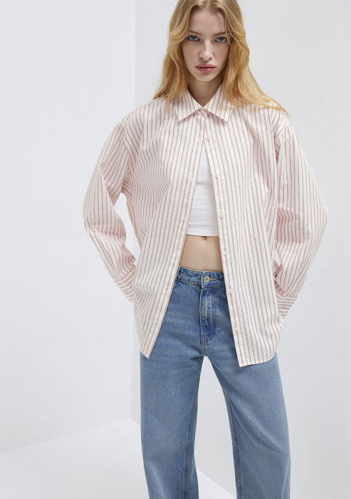 Женская Рубашка Кремовая  [2]