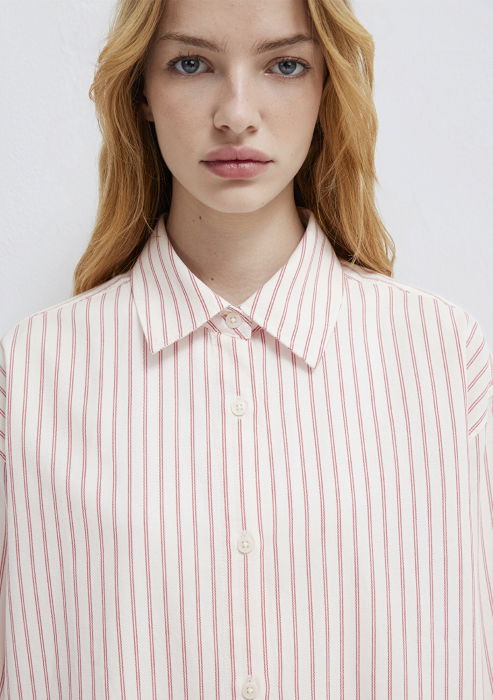 Женская Рубашка Кремовая  [6]