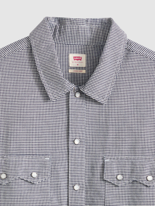 Camasa Cu Maneca Scurta Alba/Blue Relaxed Barbati [6]