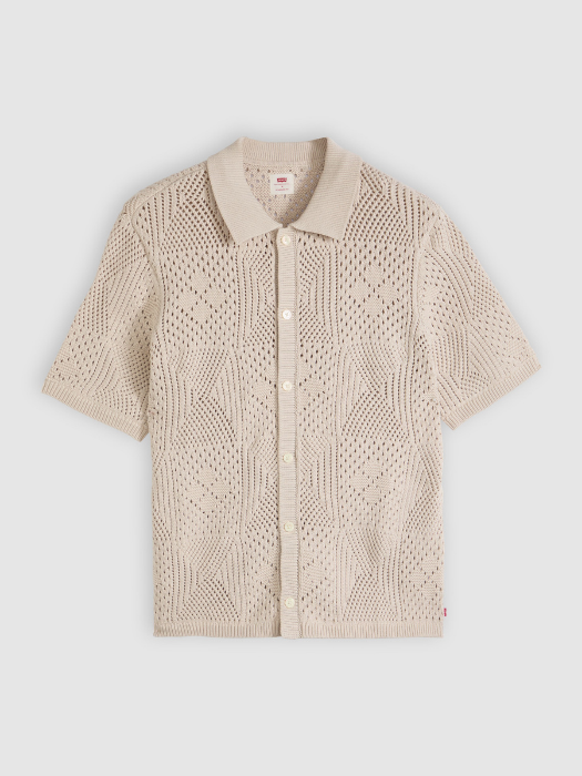 Camasa Cu Maneca Scurta Alba Relaxed Barbati [5]