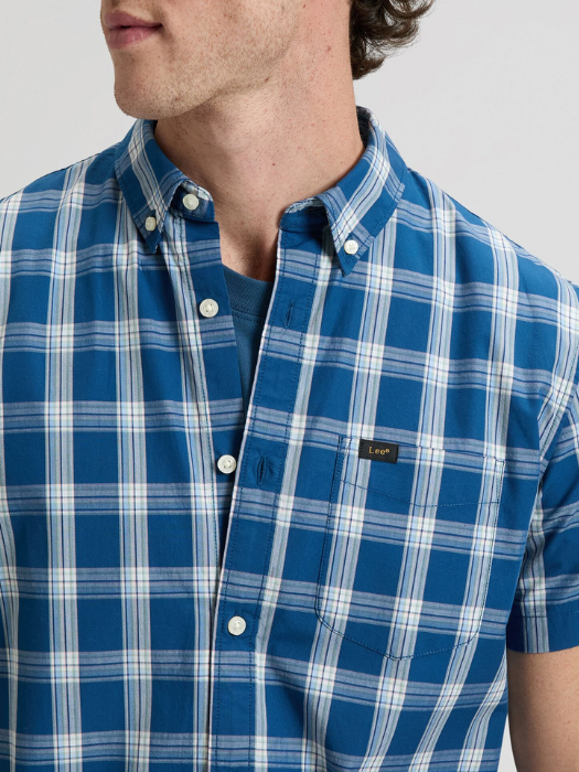 Camasa Cu Maneca Scurta Blue Regular Barbati [2]