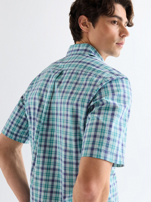 Camasa Cu Maneca Scurta Blue Regular Barbati [4]