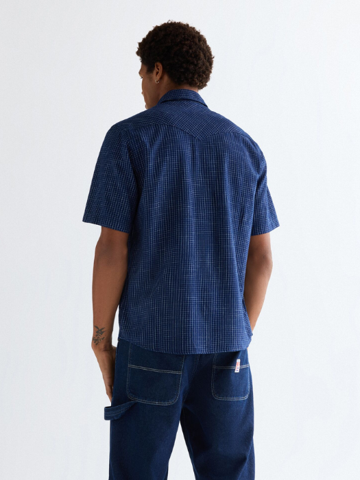 Camasa Cu Maneca Scurta Blue Regular Barbati [3]