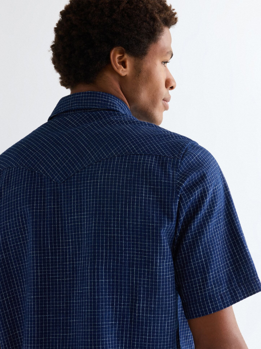 Camasa Cu Maneca Scurta Blue Regular Barbati [5]