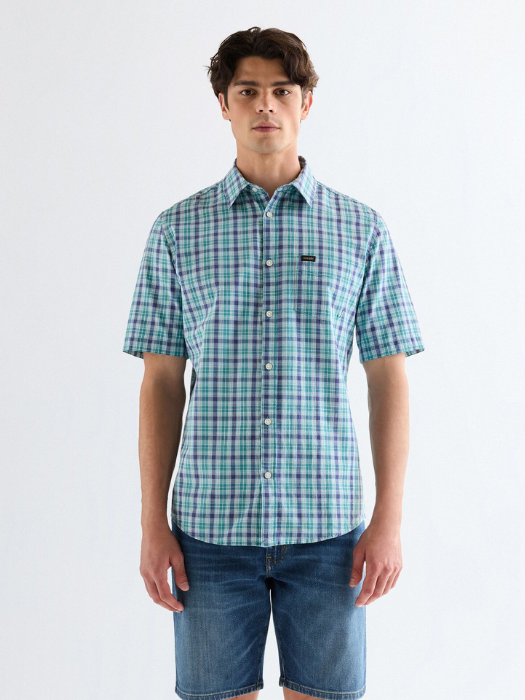 Camasa Cu Maneca Scurta Blue Regular Barbati [3]