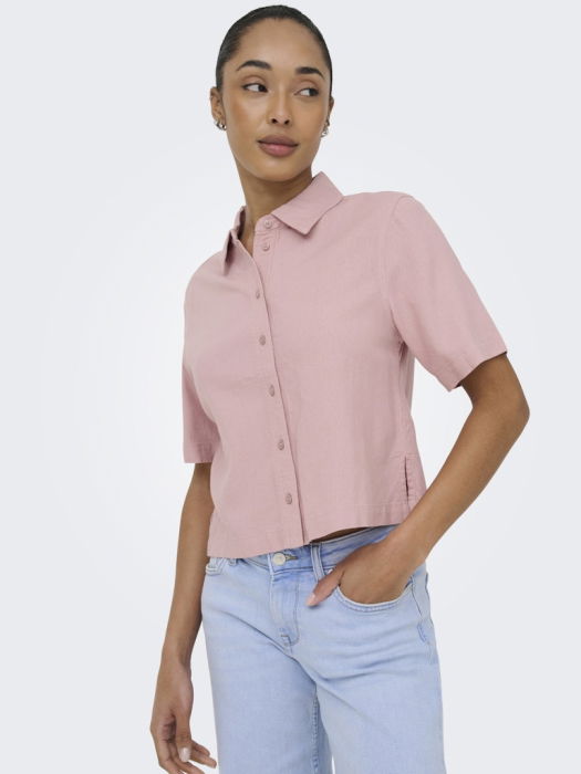 Женская Рубашка С Коротким Рукавом Burnished Lilac   [2]