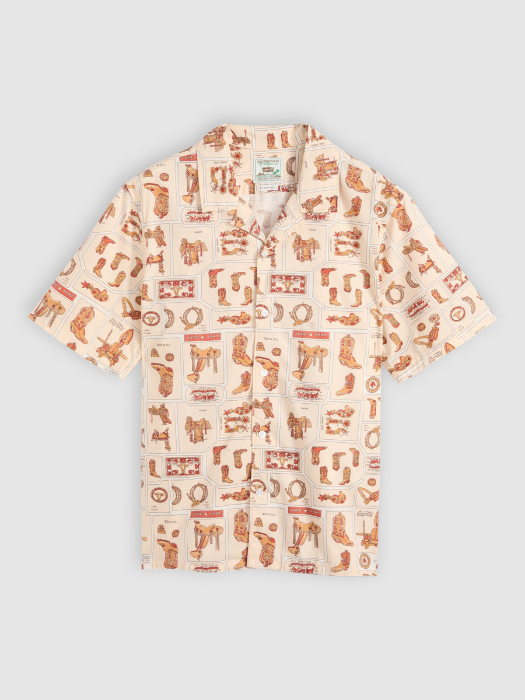 Camasa Cu Maneca Scurta Cafeniu/Crem Regular Barbati [5]