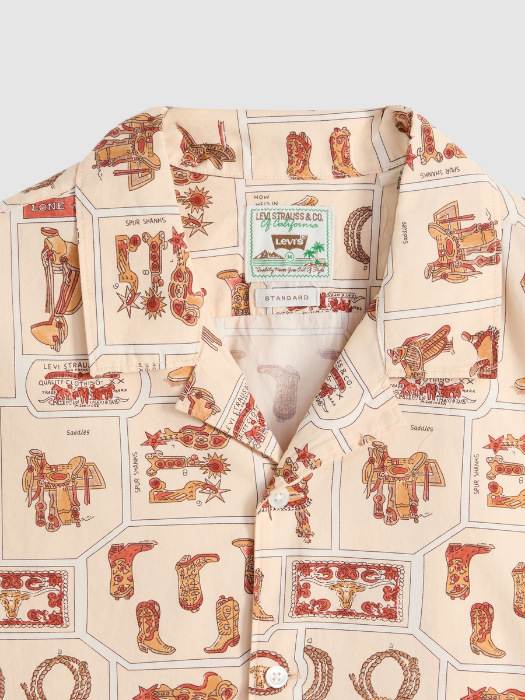 Camasa Cu Maneca Scurta Cafeniu/Crem Regular Barbati [6]