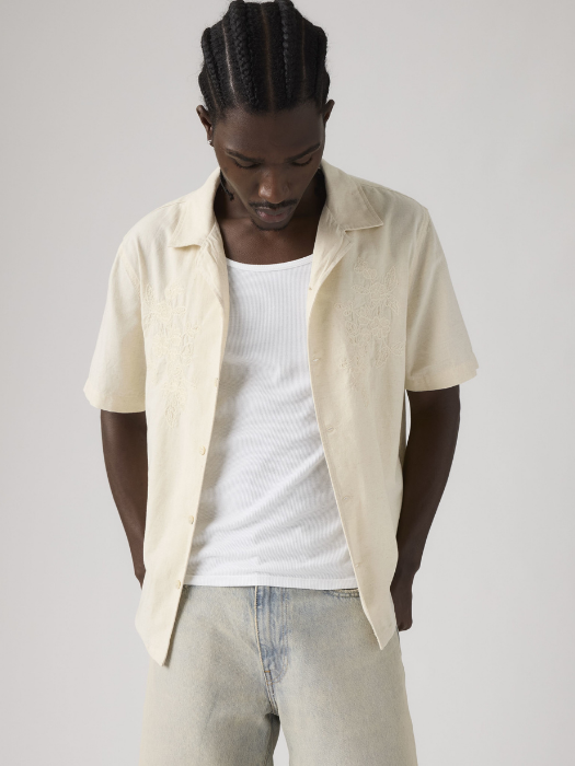 Camasa Cu Maneca Scurta Crem Regular Barbati [3]