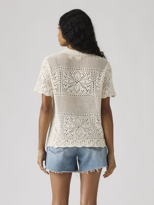 Camasa Cu Maneca Scurta Crem Regular Femei [4]