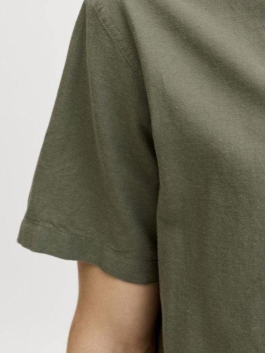 Camasa Cu Maneca Scurta Dusty Olive  Regular Barbati [6]