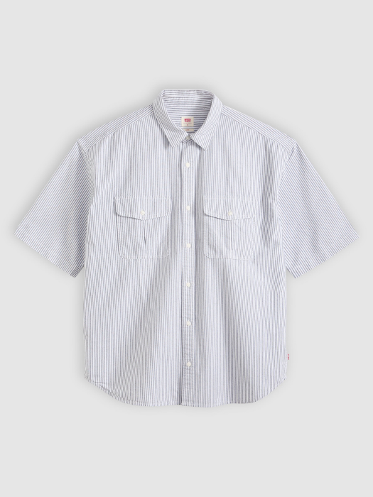 Camasa Cu Maneca Scurta Gri Loose Barbati [5]