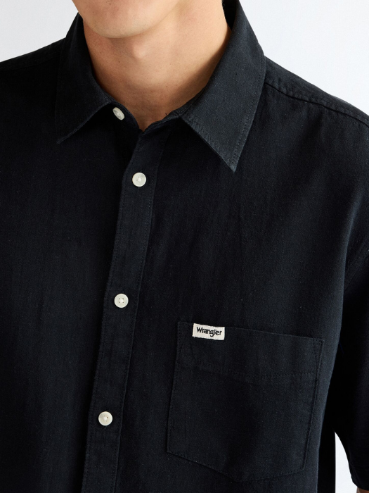 Camasa Cu Maneca Scurta Neagra Regular Barbati [3]